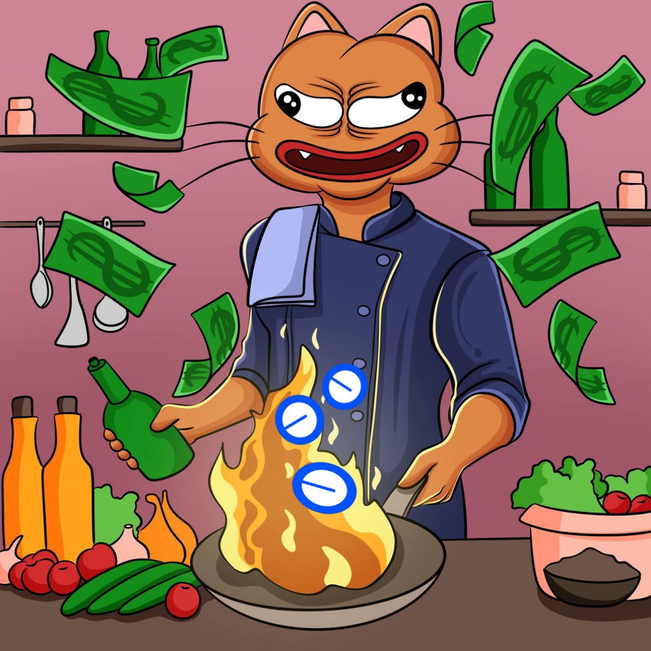 Cooking up profits meme